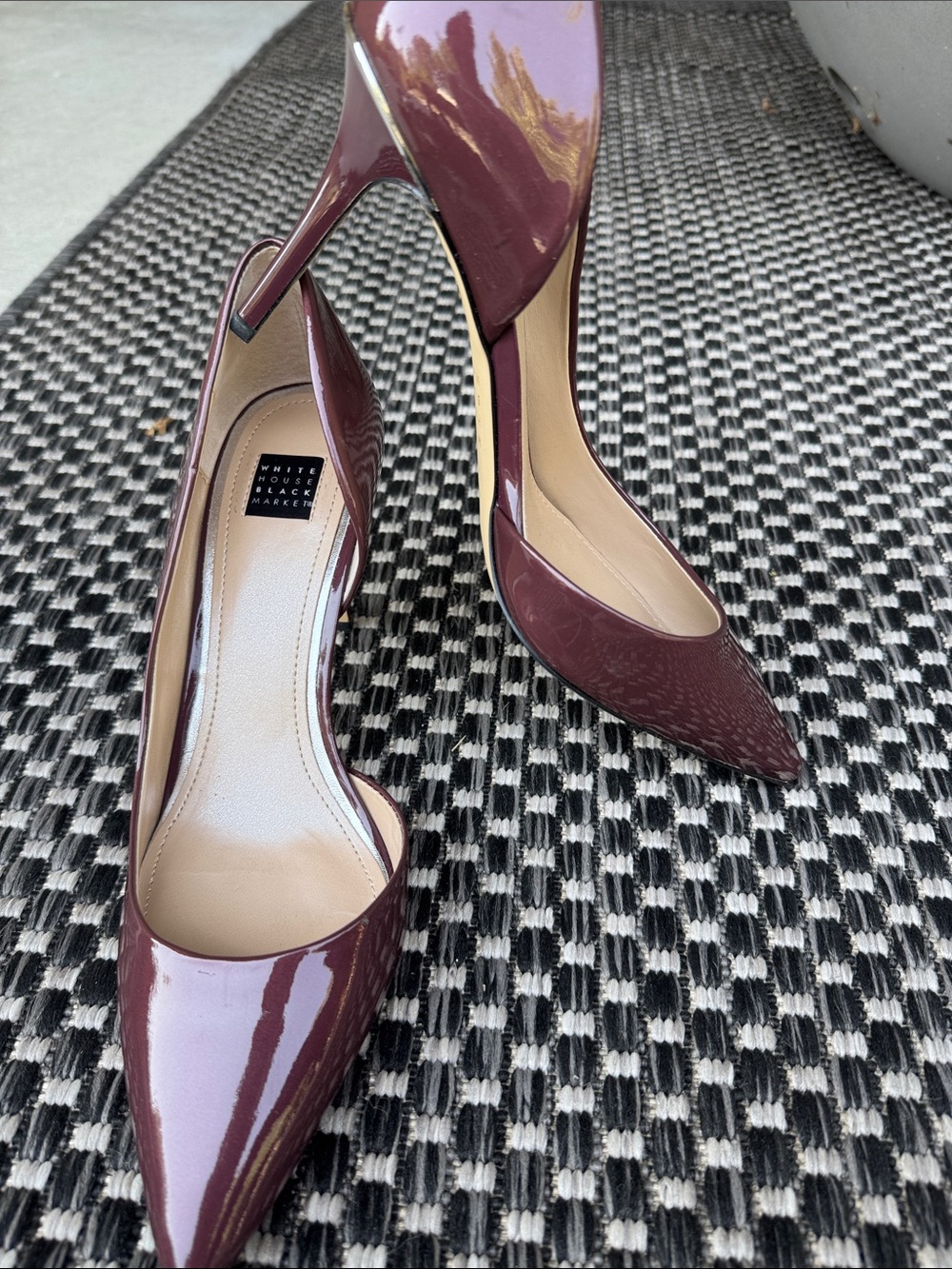 White House Black Market Patent high heel